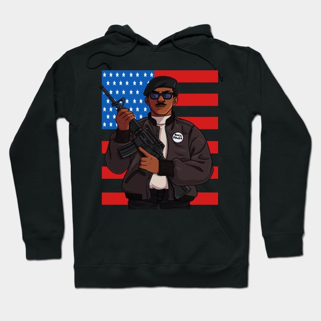 Black Panther Party African American Hoodie by Noseking